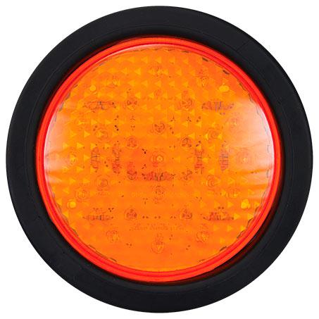LED Autolamps Indicator Light LED Round w/Rubber Grommet & Plug 12/24V 110AMG