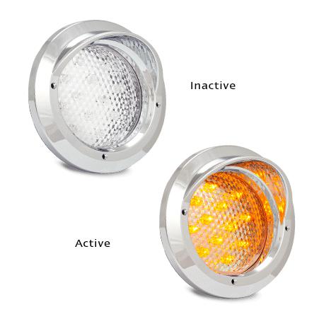 LED Autolamps Rear Indicator Light LED Round 12-24V 110CCAM