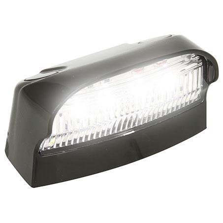 LED Autolamps Number Plate Light LED 12/24V Black Housing 23cm Cable Single Blister Pack 41BLM