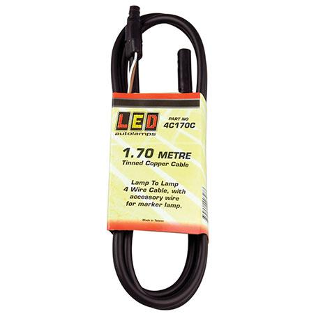 LED Autolamps Lamp To Lamp Cable 4 Core 1.7m (Suits LED Autolamps) 4C170C