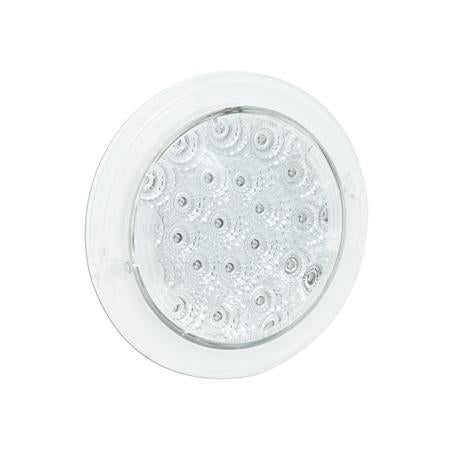LED Autolamps Stop/Tail 21-LED Lamp 12/24V Round w/Clear Lens 130mm Diameter Recessed Mount 102RCM