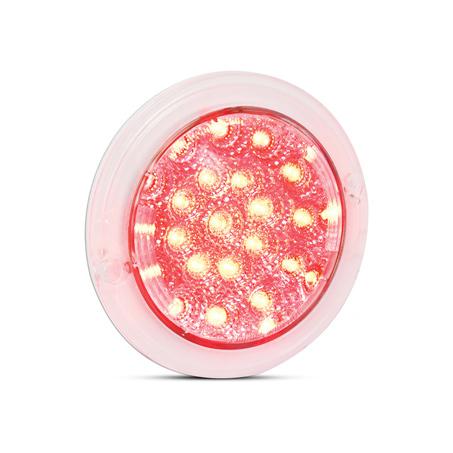 LED Autolamps Stop/Tail 21-LED Lamp 12/24V Round w/Clear Lens 130mm Diameter Recessed Mount 102RCM