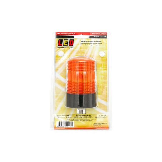 LED Autolamps Beacon Light LED Amber IP67 10/36V 111AM
