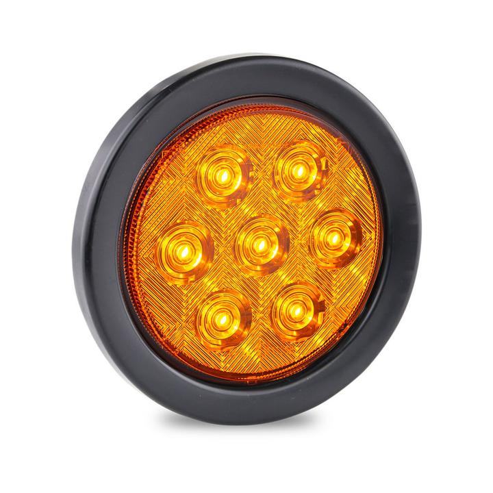 LED Autolamps Indicator Lamp Amber 12-24V 3 Prong Plug + Rubber Grommet 113AMB