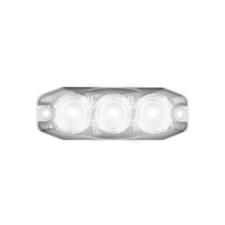 LED Autolamps White Emergency Lamp SAE J595 Class 1 89mm  with Tape Fitting 120033WM