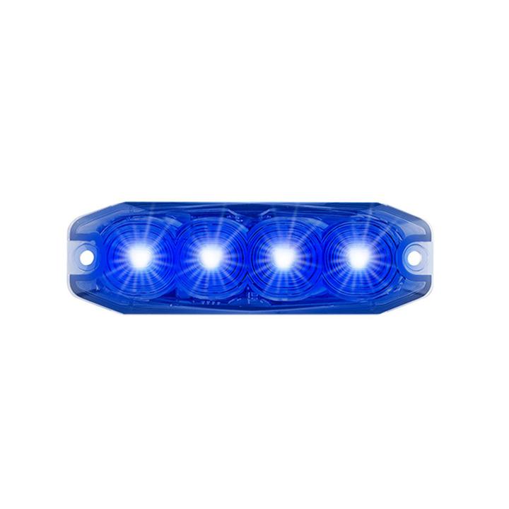 LED Autolamps Blue Emergency Lamp SAE J595 Class 1 98mm  with Tape Fitting 120034BM