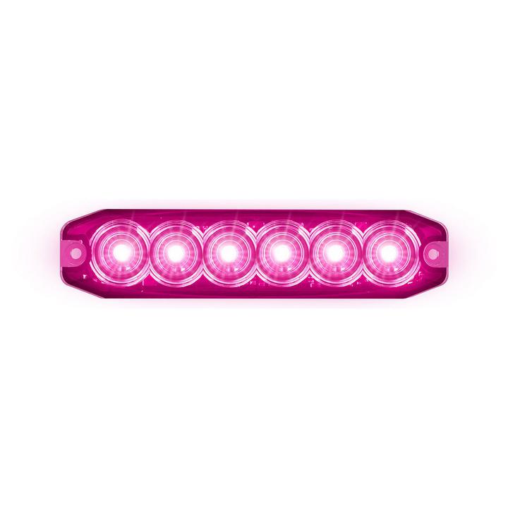 LED Autolamps Magenta Emergency Lamp SAE J595 Class 1 131mm with Tape Fitting 120035MGM
