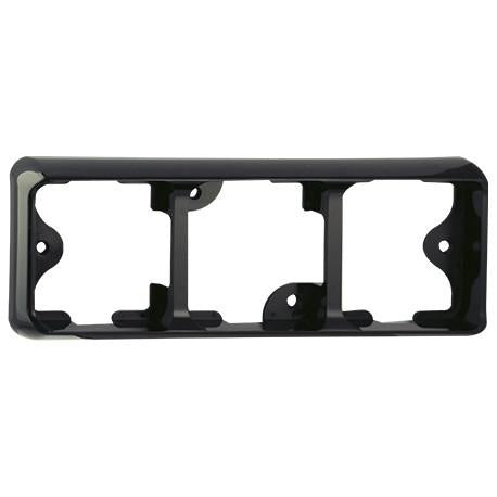 LED Autolamps Black Bracket (Suits 3x 125 Series Lights) 125B3BB
