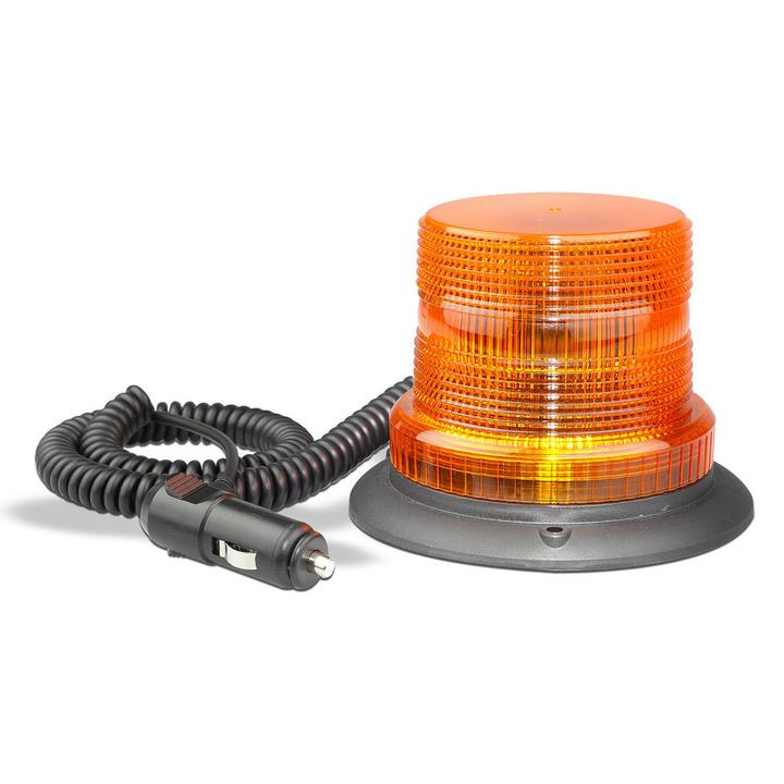 LED Autolamps Beacon Light LED Amber IP67 11/48V Magnetic Mount 128AMM