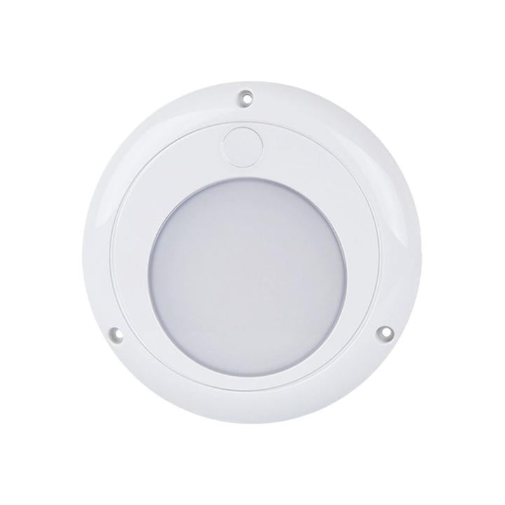 LED Autolamps Large Interior/Exterior Lamp with Aluminium Base White Round 750 Effective Lumens 131mm 10-30V 13118WM