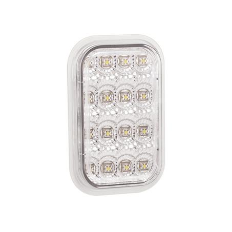LED Autolamps Reverse 16-LED Light 12/24V w/ Clear Lens 131WM