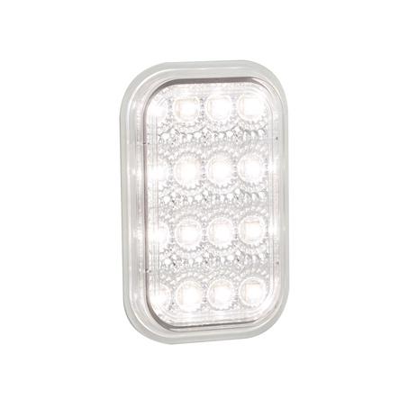 LED Autolamps Reverse 16-LED Light 12/24V w/ Clear Lens 131WM