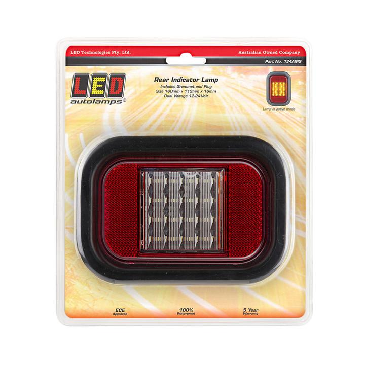 LED Autolamps Indicator Lamp with Reflector 9-32V 134AMG