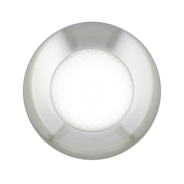LED Autolamps Dome Light with Chrome Housing 50W Clear 143mm 12V 143120C12