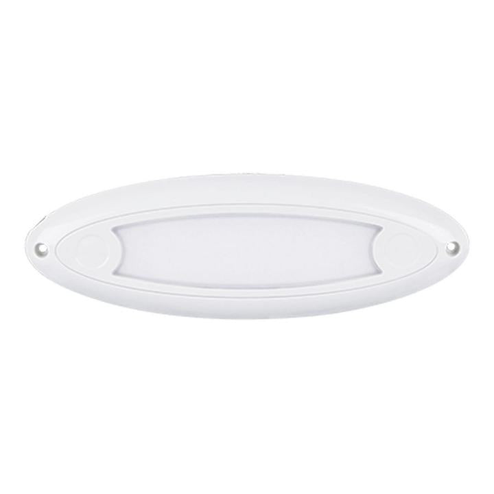 LED Autolamps Large Interior/Exterior Lamp with Aluminium Base White Oval 400 Effective Lumens 201mm 10-30V 20109WM