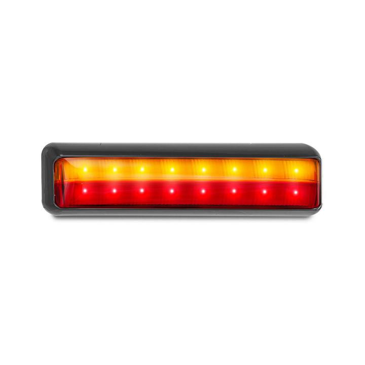 LED Autolamps Stop/Tail/Indicator Light 16 LED 12-24V with Black Bracket 201BSTIM