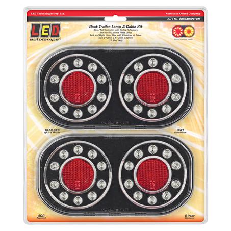 LED Autolamps Stop/Tail/Indicator LED Lamp 12V w/LP 209GARLP2/8M