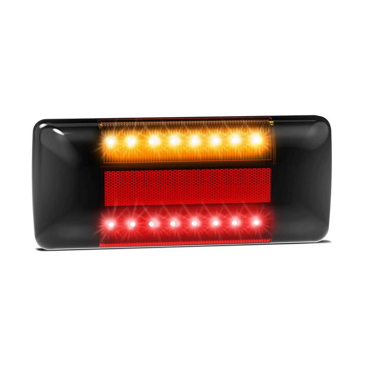 LED Autolamps Stop/Tail/Indicator/Reflector Light LED Black Caps 12-24V 223BARM2
