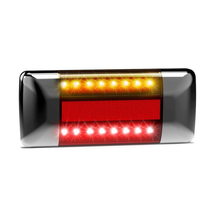 LED Autolamps Stop/Tail/Indicator/Reflector Light LED Chrome Caps 12-24V 223CARM2