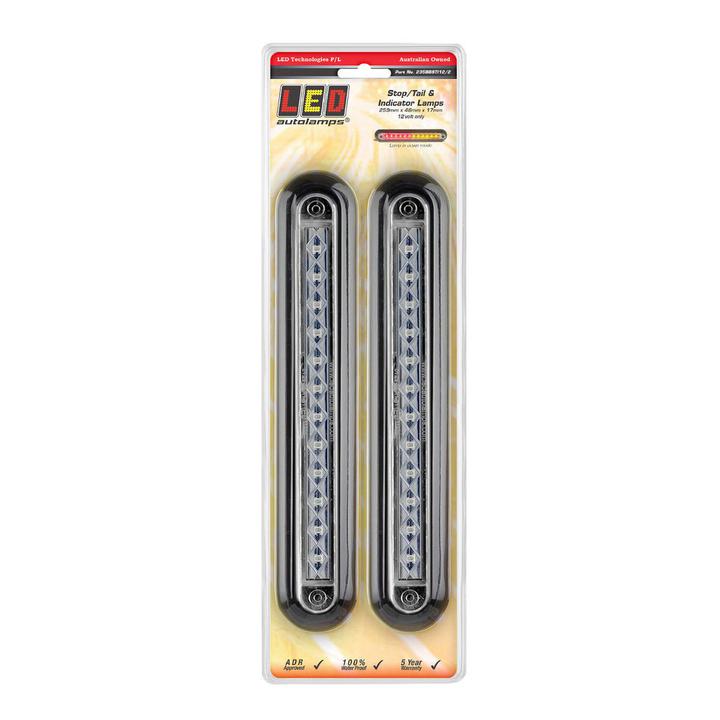 LED Autolamps Stop/Tail/Indicator Light LED 12V Black Bracket 235BBSTI12/2