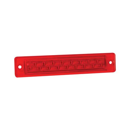 LED Autolamps Slimline Stop/Tail LED Lamp 12V w/Red Lens 25R12