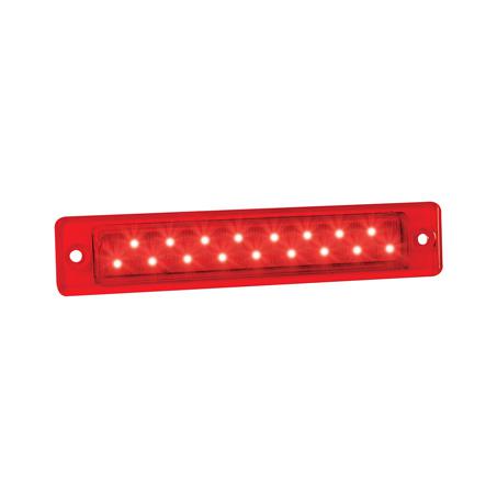 LED Autolamps Slimline Stop/Tail LED Lamp 12V w/Red Lens 25R12