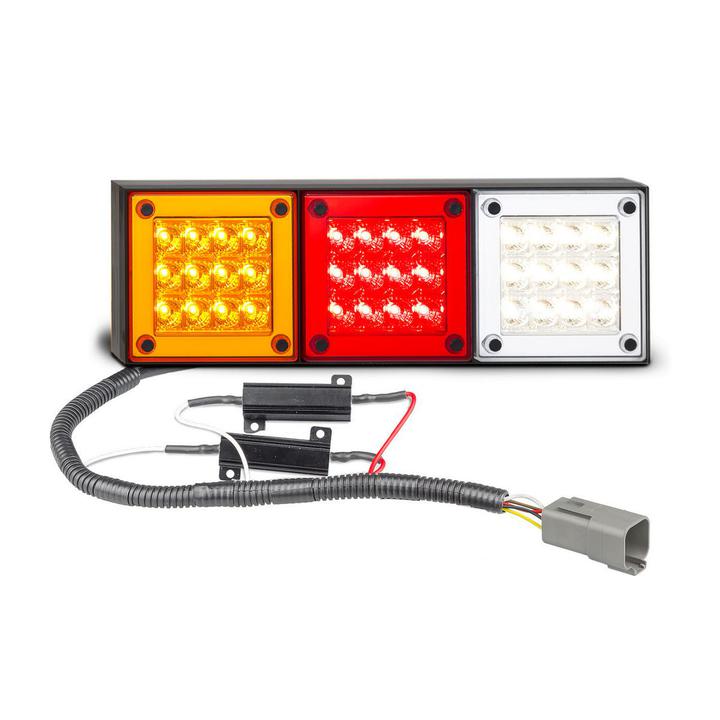 LED Autolamps Stop/Tail/Reverse LED Light Kit w/ resistors 24V 280ARWM2LR24/450