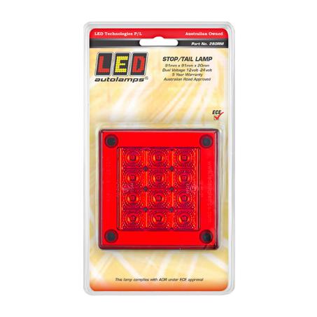 LED Autolamps 280 Mini-Jumbo Red Lamp 280RM