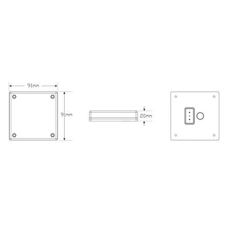 LED Autolamps Reverse 12-LED Lamp Insert 12/24V 280WM