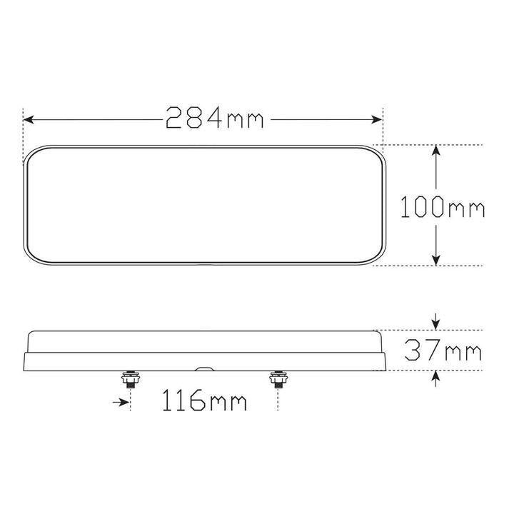 LED Autolamps Stop/Tail/Indicator/Reverse LED Light LHS & RHS 284ARWM-2