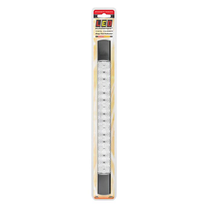 LED Autolamps Stop/Tail/Indicator 16 LED Light Black End Caps 12V 285BAR12