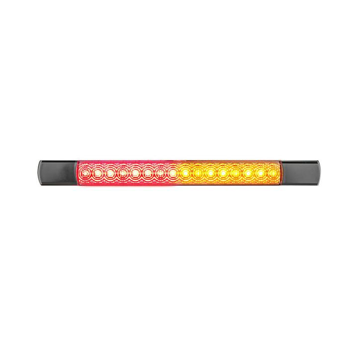 LED Autolamps Stop/Tail/Indicator 16 LED Light Black End Caps 12V 285BAR12