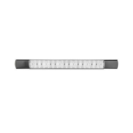 LED Autolamps Slimline/Low Profile Reverse 24-LED Lamp 12V w/Black End Caps 285x25mm 285BW12