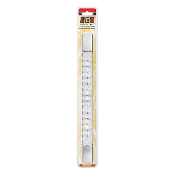 LED Autolamps Front Indicator/Park Light with Chrome Bezel 24V 285CAW24