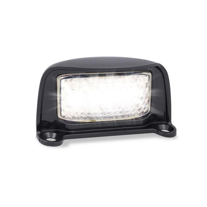 LED Autolamps Licence Plate Lamp with Black Bracket and 40CM Cable 76x41x27mm 12-24V 35BLMB
