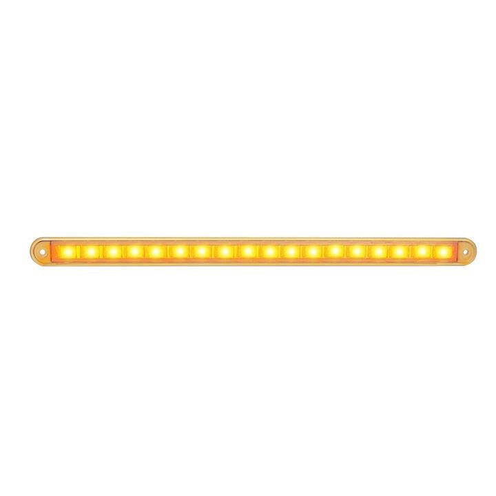 LED Autolamps Indicator Strip Lamp Sequential Clear 380 x 25mm 12V 380CSEQ-2