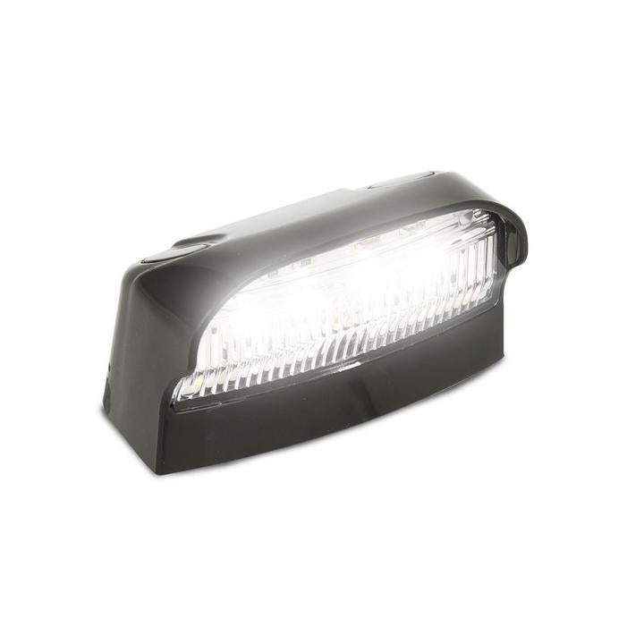 LED Autolamps Licence Plate Lamp with Black Housing 70x42x40mm 12-24V 41BLMB