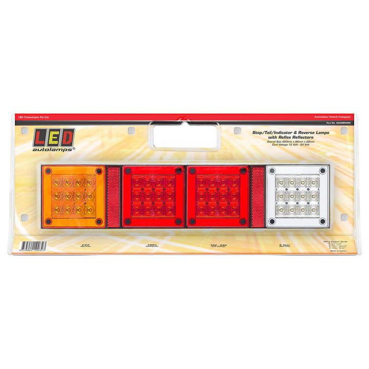 LED Autolamps Stop/Tail/Indicator/Reverse LED Light 12/24V 420ARRWM2