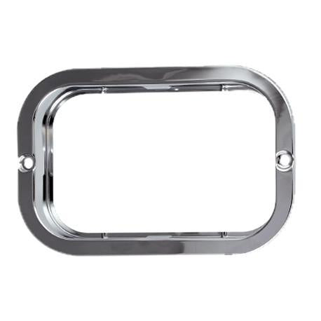 LED Autolamps Steel Flange Chrome Plated (Suits Rectangular Series Lights) 59401C