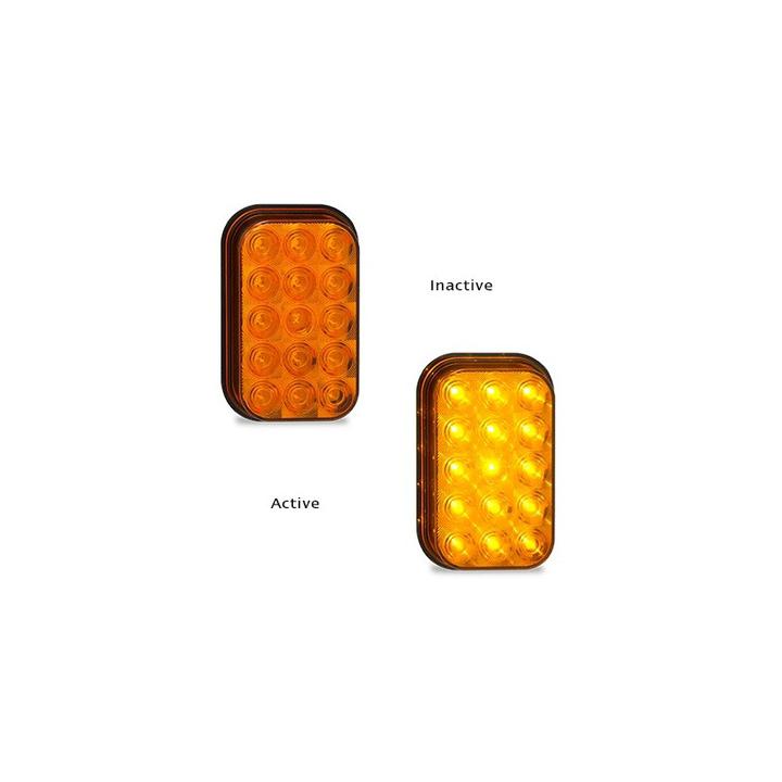 LED Autolamps Indicator Lamp Rectangular 134 x 86mm 12-24V 5940AM