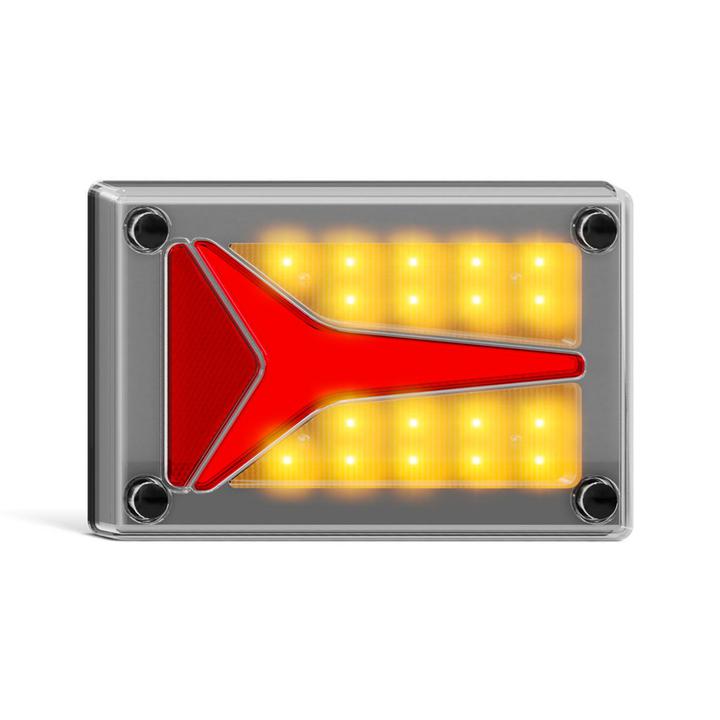 LED Autolamps Indicator Lamp with Diffused Tail Function Clear Lens 12-24V 595CAM