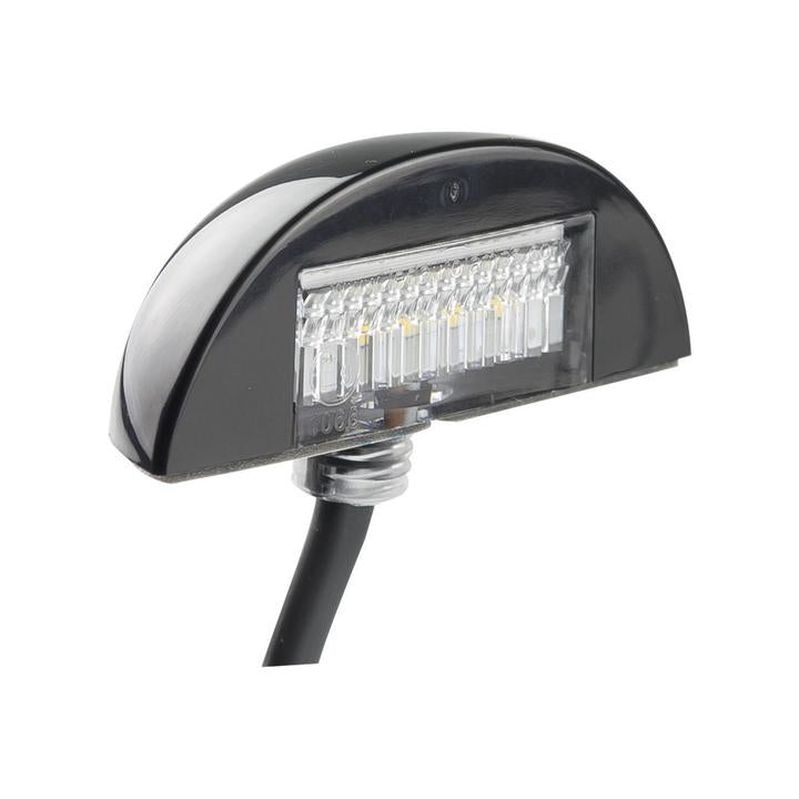 LED Autolamps Licence Plate Lamp with Black Base 60x22x32mm 12-24V 60BLMB