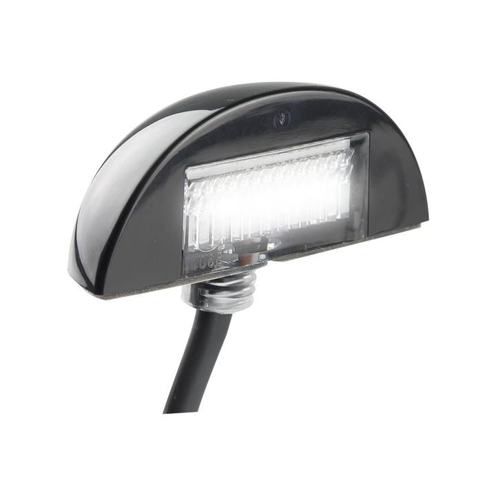 LED Autolamps Licence Plate Lamp with Black Base 60x22x32mm 12-24V 60BLMB