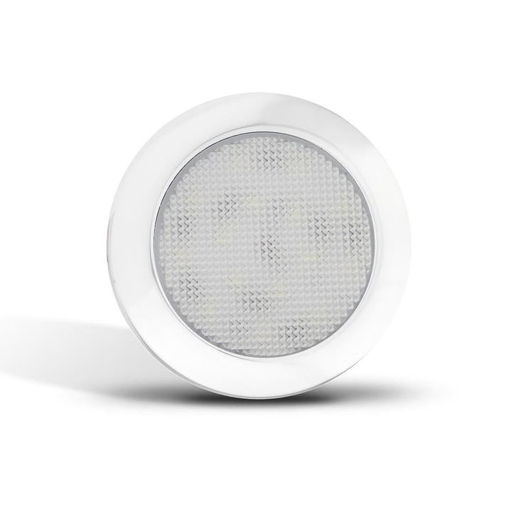 LED Autolamps Interior Lamp with Chrome Bezel  Cool White 76 x 9mm 12V 7515WB