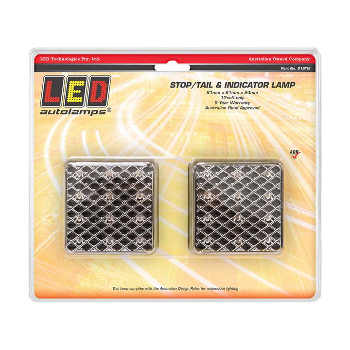 LED Autolamps Stop/Tail/Indicator LED Light 12V 81STI2