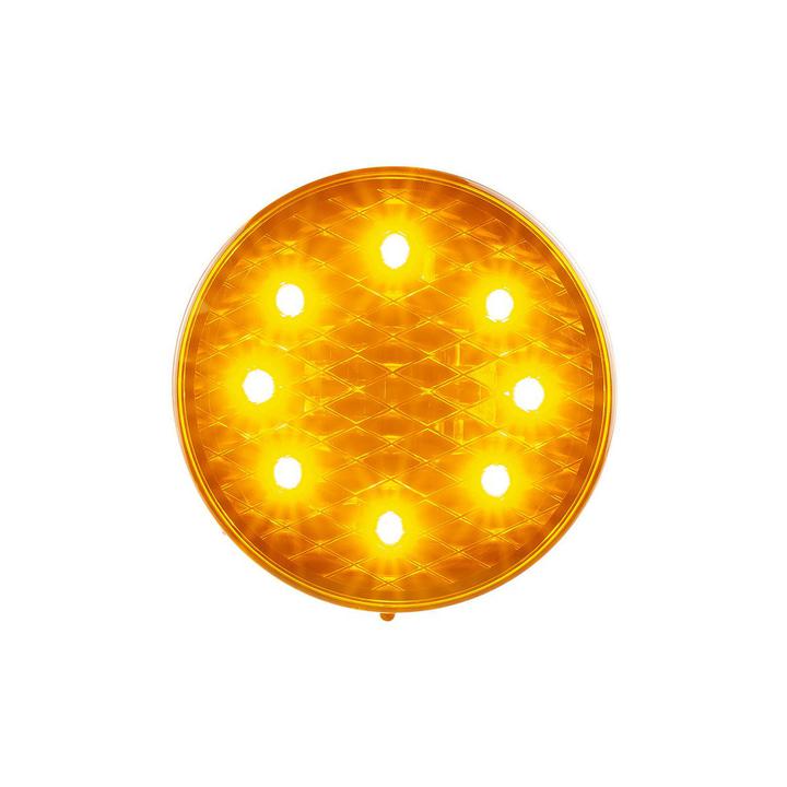 LED Autolamps Indicator Lamp Round Coloured Lens 80mm 12-24V 82AMB