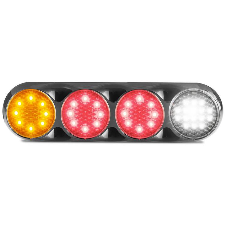 LED Autolamps Stop/Tail/Indicator/Reverse LED Light 12V Black Bracket 372x101x30mm 82BARRW