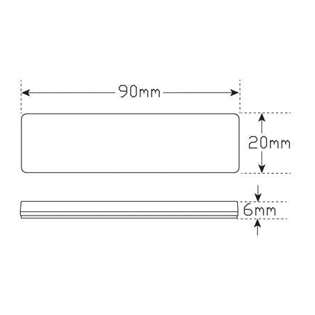 LED Autolamps Reflex Reflector Amber 9020A