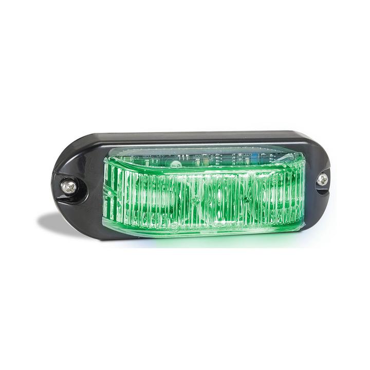 LED Autolamps Green Emergency Lamp with Strobe 112mm Blister Pack of 1 90GM