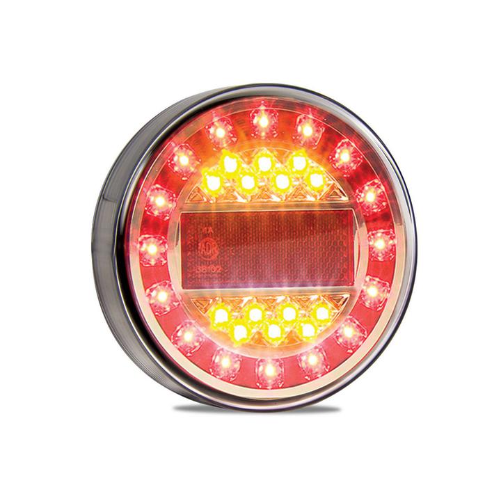 LED Autolamps Stop/Tail/Indicator/Reflector LED Round Maxilamp Light 12-24V MAXILAMP1XRE